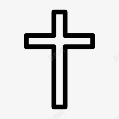 十字架基督的象征复活节图标图标