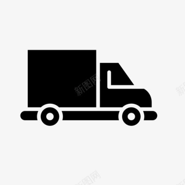 送货送货服务送货卡车图标图标