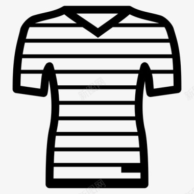 球衣衣服足球球衣图标图标