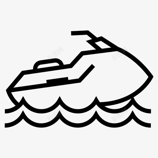 摩托艇车辆船艇图标svg_新图网 https://ixintu.com 摩托艇 船艇 船艇车辆 车辆