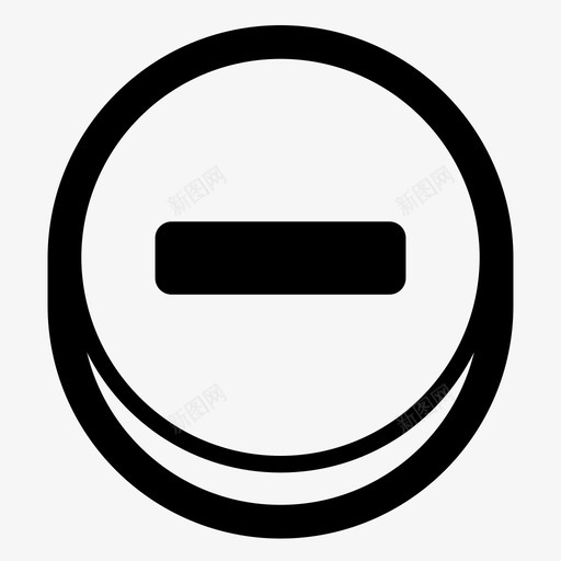 减号按钮数学图标svg_新图网 https://ixintu.com 减号 外卖 按钮 数学 符号 符号和符号