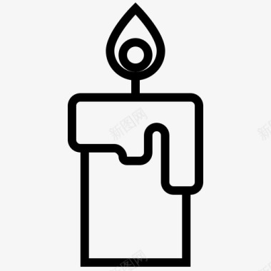蜡烛四月复活节图标图标