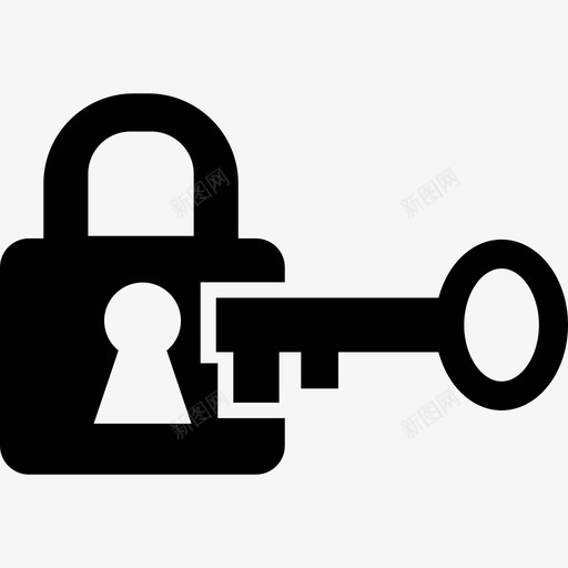 锁钥匙打开图标svg_新图网 https://ixintu.com 打开 锁钥匙