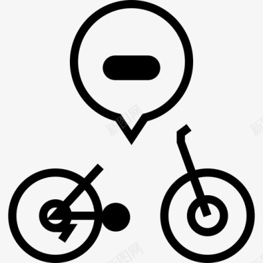 山地自行车工具自行车mtb图标图标