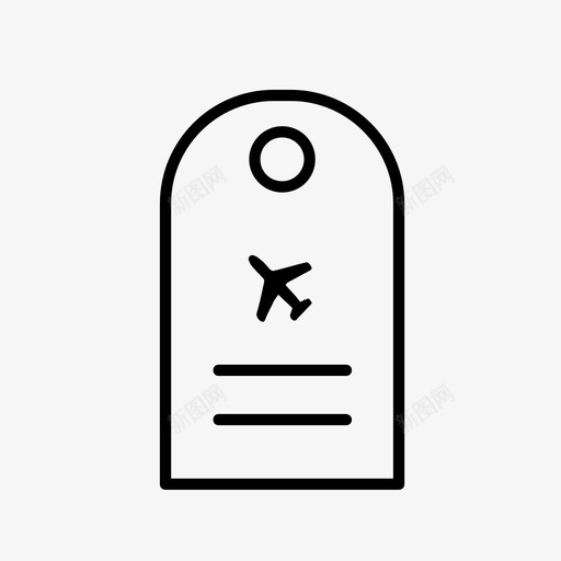 机票机场托运行李图标svg_新图网 https://ixintu.com 托运行李 机场 机票 飞机