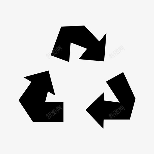 回收再利用箭头图标svg_新图网 https://ixintu.com 再利用 回收 箭头