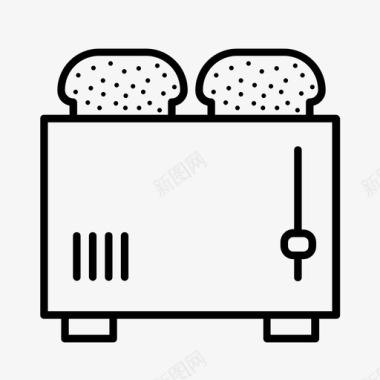 烤面包机电器烹饪图标图标