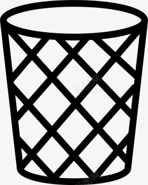 垃圾桶罐头生态图标图标