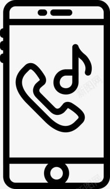 手机铃声通讯功能图标图标