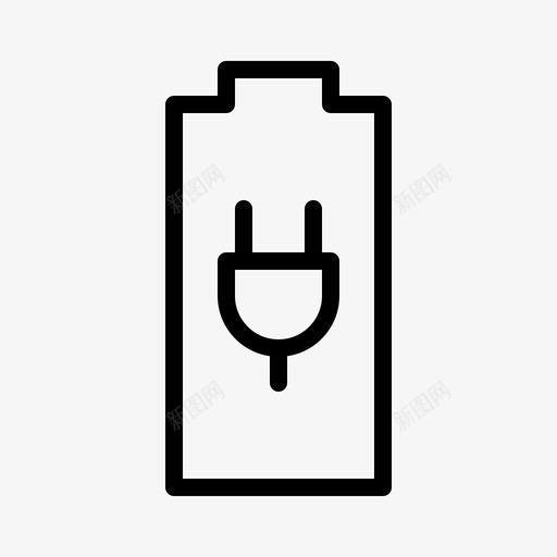 电池能量力量图标svg_新图网 https://ixintu.com 力量 动力 电池 能量