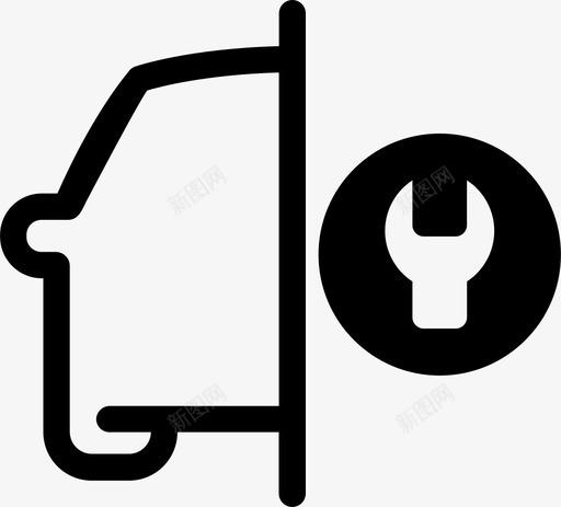 设置调整汽车图标svg_新图网 https://ixintu.com 修理 偏好 汽车 设置 调整 车辆