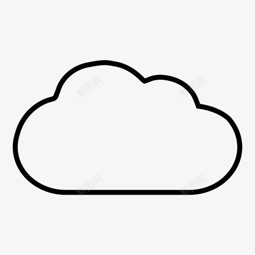 云自然天空图标svg_新图网 https://ixintu.com 云 天气 天空 自然