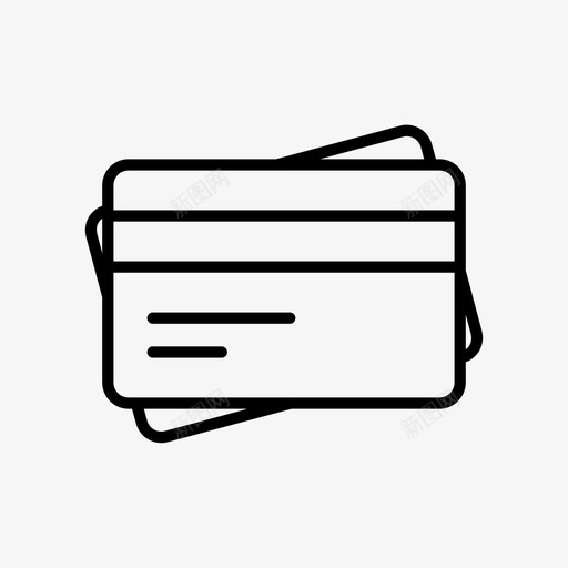 信用卡债务卡付款图标svg_新图网 https://ixintu.com 付款 信用卡 债务卡