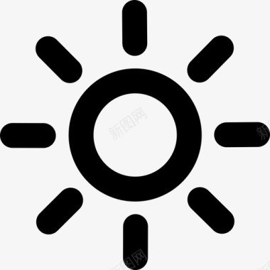 太阳日天气通用接口图标图标