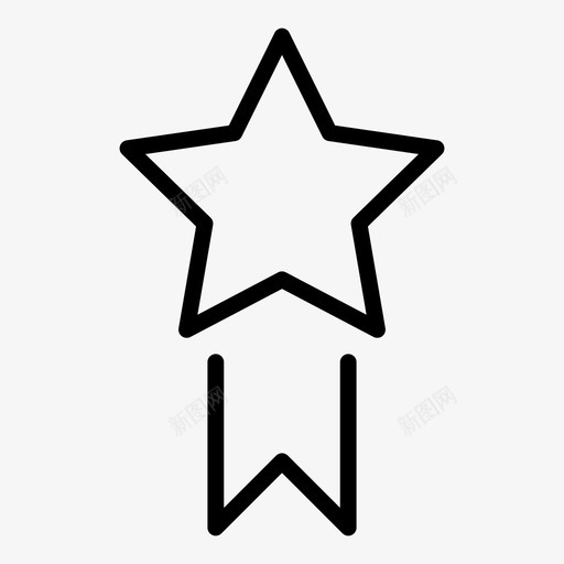 奖章徽章明星图标svg_新图网 https://ixintu.com 奖章 徽章 明星 获奖者 颁奖概要