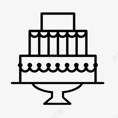 蛋糕生日庆祝图标图标