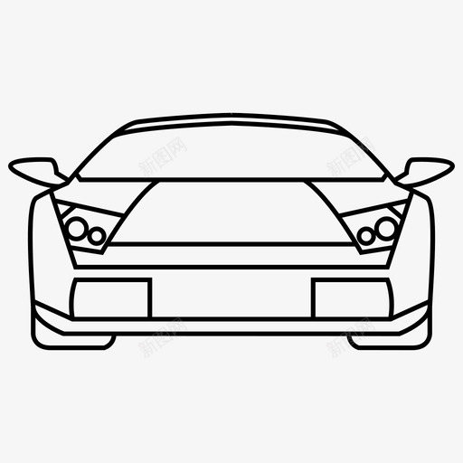 MurcielagoCarLamborghini图标svg_新图网 https://ixintu.com Car Lamborghini Murcielago MurcielagoCollection vehicle