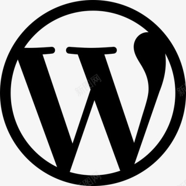 Wordpress徽标社交管理用户界面图标图标