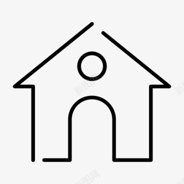 家庭保护建筑住房图标图标