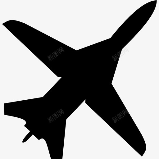 飞机航空运输图标svg_新图网 https://ixintu.com 旅行 航空 运输 飞机