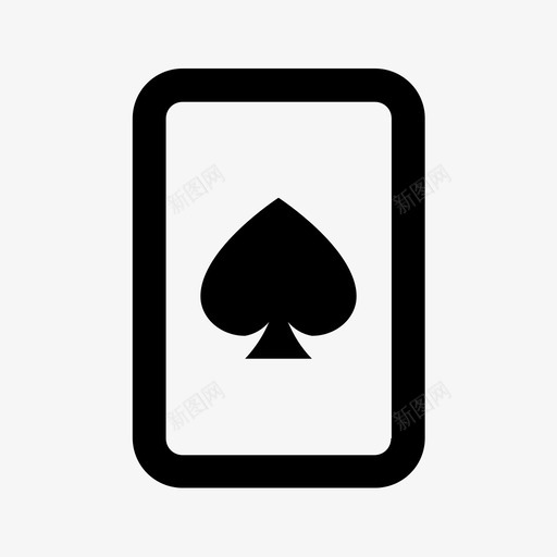 王牌赌场扑克牌图标svg_新图网 https://ixintu.com 王牌赌场扑克牌