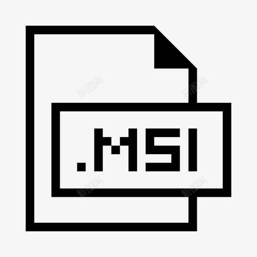 msi文件扩展名格式图标svg_新图网 https://ixintu.com msi文件 扩展名 文件格式和扩展名 格式