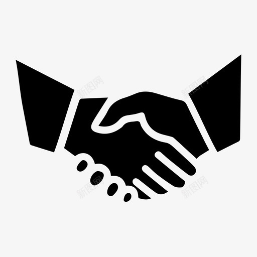 握手协议交易图标svg_新图网 https://ixintu.com 交易 协议 商业个人理财 握手