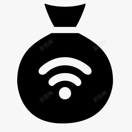 wifi包互联网批图标svg_新图网 https://ixintu.com wifi包 互联网 包 堆 批