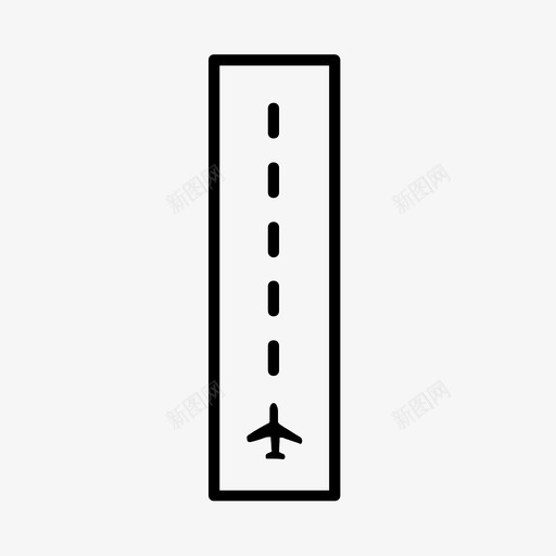 跑道机场飞机图标svg_新图网 https://ixintu.com 交通管制 旅行 机场 跑道 飞机