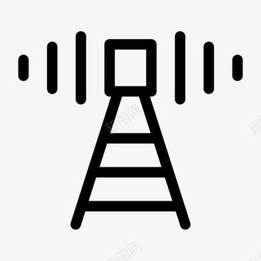 无线电信号高无线电信号信号电平图标图标