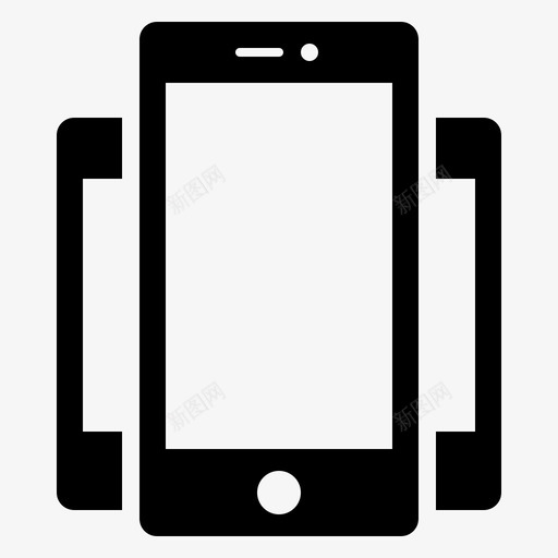 响应式设备iphone图标svg_新图网 https://ixintu.com iphone 响应式设计 智能手机 设备 设备响应式webv2字形