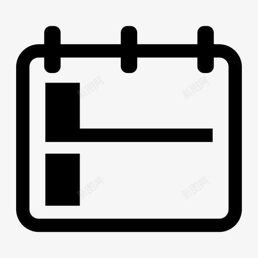 日历议程业务图标svg_新图网 https://ixintu.com android图标 业务 日历 日程表 程序 计划 议程