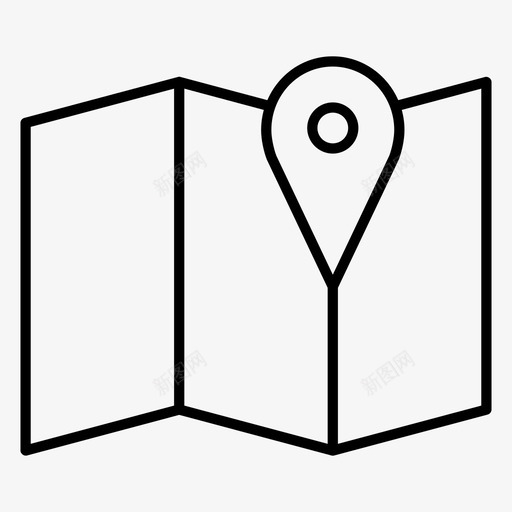 路线图方向地图图标svg_新图网 https://ixintu.com 地图 方向 街道地图 路线图