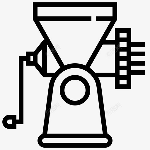 绞肉机设备厨房图标svg_新图网 https://ixintu.com 厨房 厨房工具 工具 绞肉机 设备