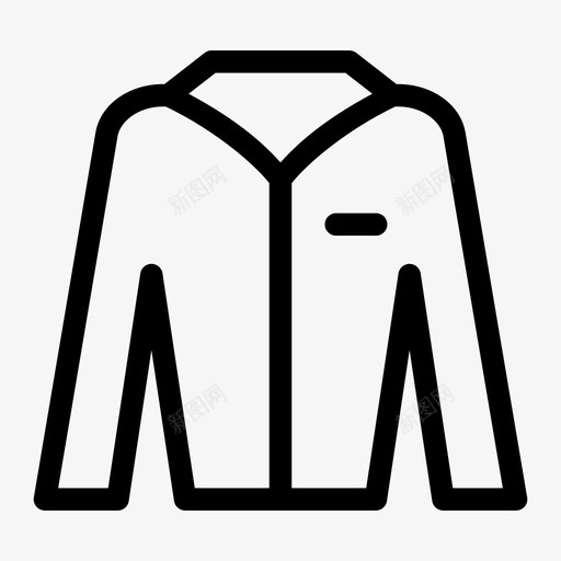 非正式衬衫布料袖子图标svg_新图网 https://ixintu.com 制服 布料 袖子 非正式衬衫