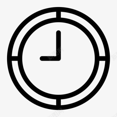 时钟模拟时间表图标图标