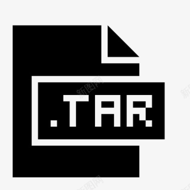 tar扩展名文件图标图标