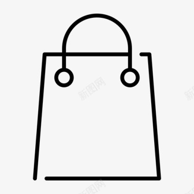 购物袋纸袋采购图标图标