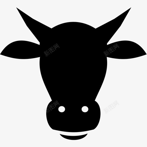 牛动物农业图标svg_新图网 https://ixintu.com 农业 动物 牛