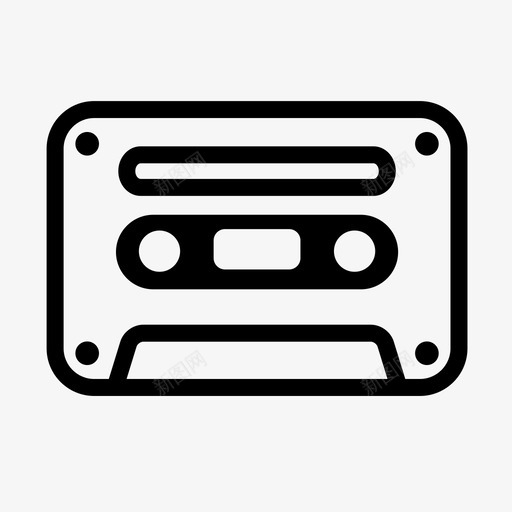盒式磁带录音带乐队图标svg_新图网 https://ixintu.com 乐队 录音带 盒式磁带