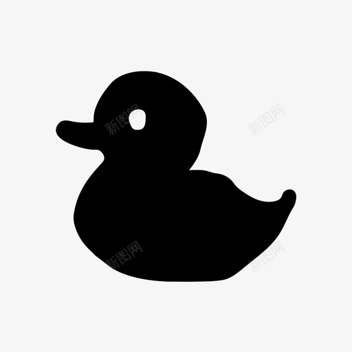 鸭子动物手绘图标svg_新图网 https://ixintu.com 动物 手绘 手绘材料设计图标 材料设计 鸭子