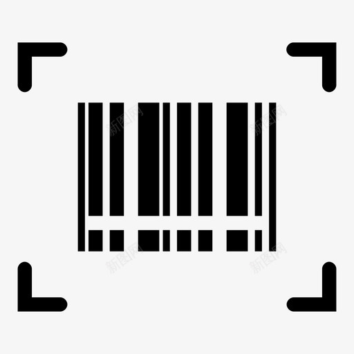 扫描条形码财务营销图标svg_新图网 https://ixintu.com 扫描条形码 营销 财务