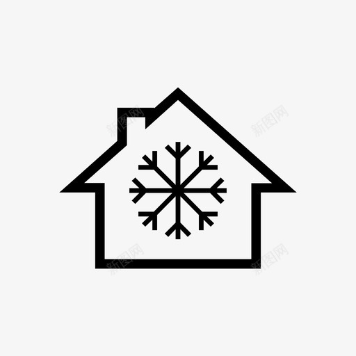 家用空调冷凉图标svg_新图网 https://ixintu.com 冬 冷 凉 家用空调