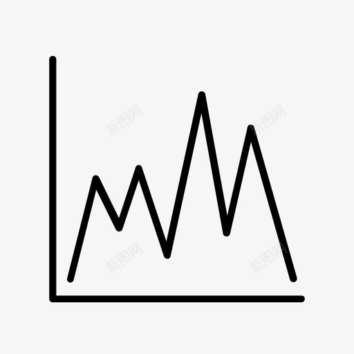 折线图数字数学图标svg_新图网 https://ixintu.com 折线图 数字 数学 统计报告 销售报告