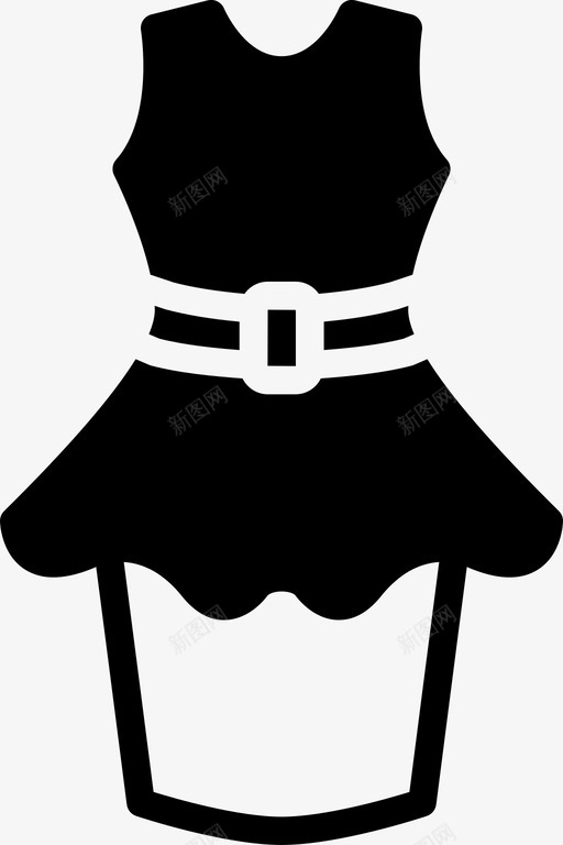 办公服服装时尚图标svg_新图网 https://ixintu.com 办公服 女士 时尚 时尚女装 服装
