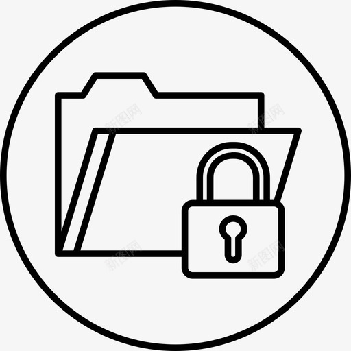 文件夹锁定密码图标svg_新图网 https://ixintu.com web web开发 保护 密码 文件夹 锁定