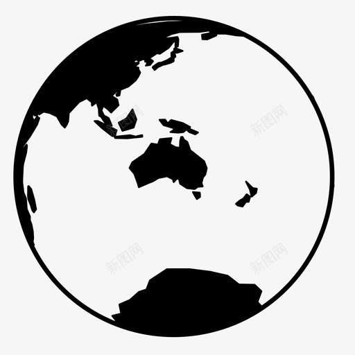 地球澳大利亚地球位置图标svg_新图网 https://ixintu.com 世界 位置 地图 地球 地球澳大利亚 行星