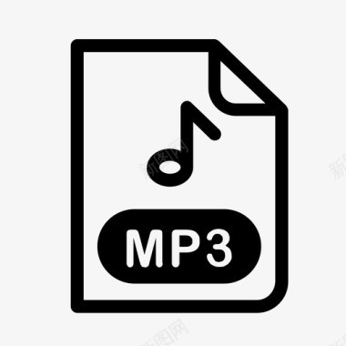 mp3文件音频文件格式图标图标