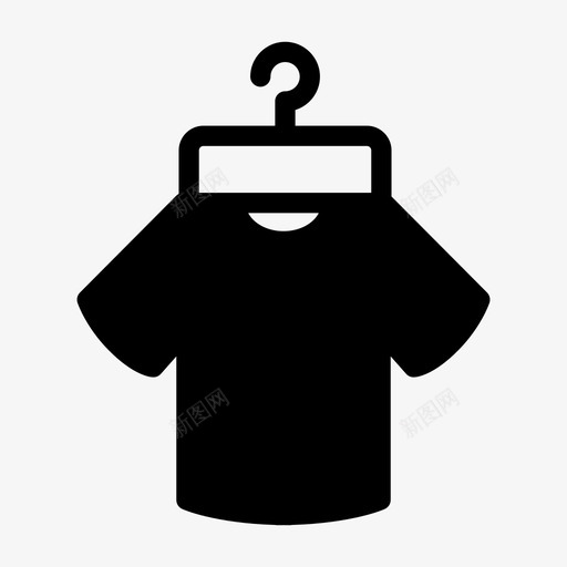 衣架洗衣房衬衫图标svg_新图网 https://ixintu.com 洗衣房 洗衣房和洗衣房 衣架 衬衫