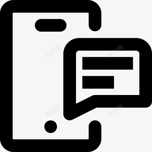 手机短信通讯短信图标svg_新图网 https://ixintu.com 剪贴画一组可爱的线条图标 手机短信 电报 短信 通讯 非常适合用户界面和基于24x24像素网格的功能图形 风格独特